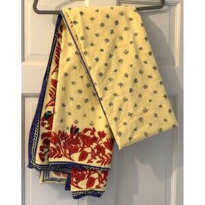 Williams-Sonoma Tablecloth Vtg French Country Provence Blue Yellow Red  70X90